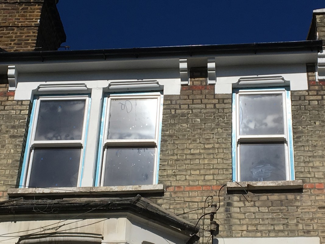 New uPVC sash windows fitted on Victorian terrace in Waltham Abbey